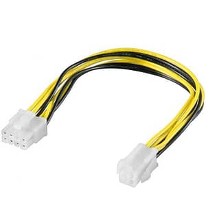Cablu adaptor de alimentare PC ATX12 P4 4 pini tata la PCIe 8 pini mama 0.2m Goobay