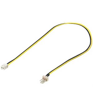 Cablu adaptor de alimentare PC tata 3 pini la 2 pini mama 0.3m Goobay