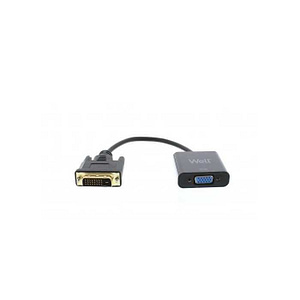 Cablu adaptor DVI-D 24+1p tata digital - VGA mama 15cm Well
