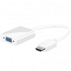 Cablu adaptor HDMI la VGA inclusiv audio alb Goobay