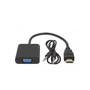Cablu adaptor HDMI la VGA mama +Jack 3.5 mm Stereo audio Well