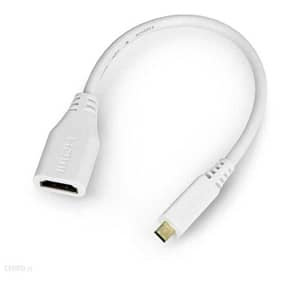 Cablu adaptor HDMI mama - micro HDMI tata 0.235m alb RASPBERRY 789RP-19040302