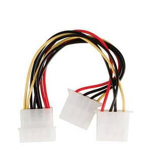 Cablu adaptor Intern PC sursa Molex tata - 2x Molex mama 0.15m Valueline