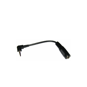 Cablu adaptor Jack 2.5 mm 90 grade la 3.5 mm mama pe fir 5cm negru ZLA0580