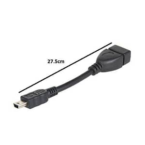 Cablu adaptor OTG miniUSB - USB mama 27.5cm case de marcat tablete telefoane SMART