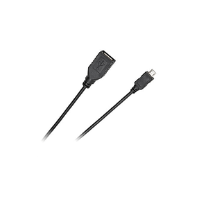Cablu adaptor OTG USB mama la micro USB tata 0.2m Cabletech