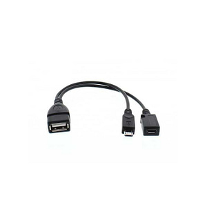 Cablu adaptor OTG USB mama - micro USB tata date/alimentare mama Well