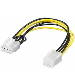 Cablu adaptor PCI 6 pini la PCI 8 pini placa video Goobay