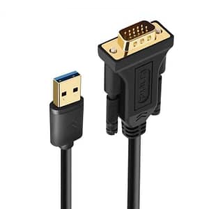 Cablu adaptor USB 3.0-VGA tata-mama 1.5m fara JACK 3.5 mm audio