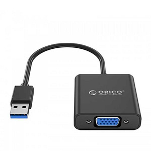 Cablu adaptor USB3.0 tata la VGA mama Orico UTV-BK negru 1920x1080P Windows
