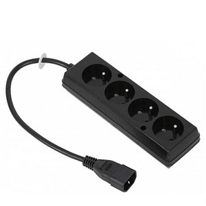 Cablu alimentare adaptor de la UPS IEC C14 la 4x cupla schuko 0.3m JONEX