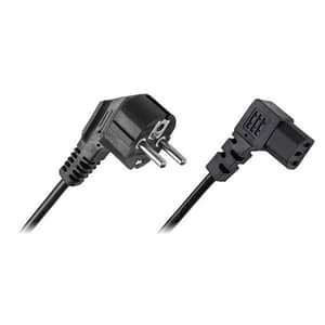 Cablu alimentare PC 1.5m conectori la 90 grade Cabletech