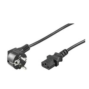 Cablu alimentare PC 5m Schuko tata 90 la IEC320-C13 mama Goobay