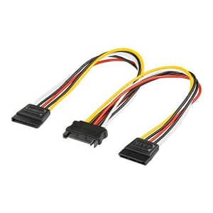 Cablu alimentare SATA mama - 2x SATA tata 0.2m