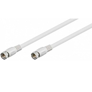 Cablu antena satelit F tata - F tata 1.5m alb Goobay