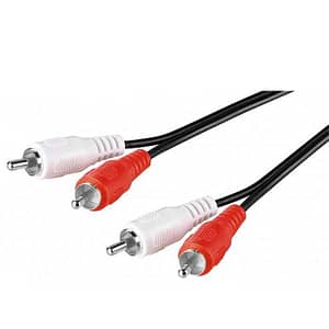 Cablu audio 2x RCA tata - 2x RCA tata 5m Goobay