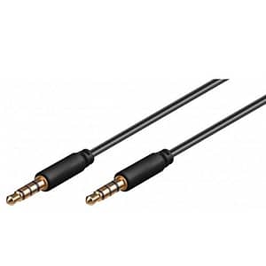 Cablu AUDIO AUX JACK 3.5 mm 4 contacte tata-tata 3m GOOBAY
