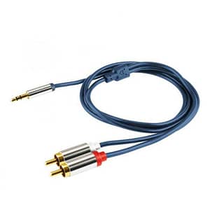 Cablu audio HiFi stereo Jack 3.5 mm - 2x RCA 4m dublu ecranat HOME
