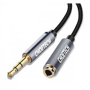 Cablu audio Jack stereo Choetech AUX001 3.5 mm tata - 3.5 mm mama 2m negru