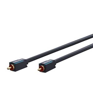 Cablu audio-video Profesional 1x RCA tata-tata 7.5m 75ohm OFC cupru dublu ecaranat AWG24 aurit Clicktronic 70448