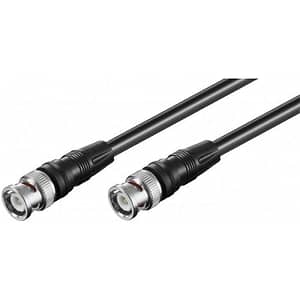 Cablu BNC tata - BNC tata 2m negru RG59 Goobay