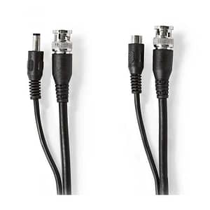 Cablu coaxial de securitate CCTV RG59 20m BNC 2.1x5.5mm Nedis