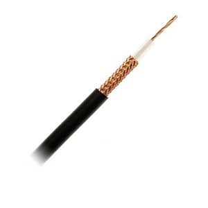 Cablu coaxial H155 WLAN cupru 5.4mm PVC negru Cabletech