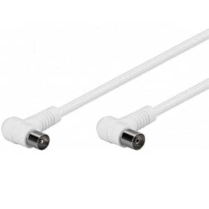 Cablu coaxial Profesional cu mufe cotite 5m Goobay