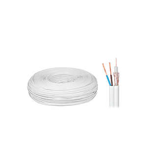 Cablu coaxial RG58 75 ohm cupru/cupru +2x0.5mm alimentare Elektrokabel