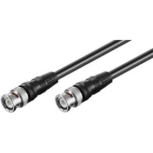 Cablu conector video BNC RG59 dublu ecranat 0.5m BNC tata - BNC tata Goobay 50413