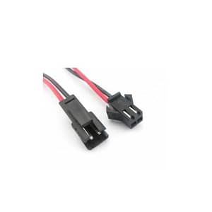 Cablu cu mufa 2pini Tata/Mama mic negru set 2buc