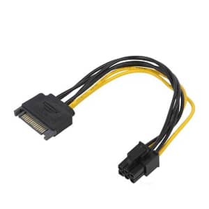 Cablu de alimentare PCI-E 6pin mama - SATA tata 0.15m pentru placa video AKYGA AK-CA-30