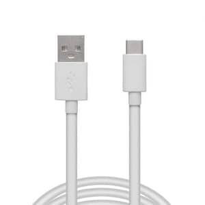 Cablu de date/incarcare USB-USB Type C alb 2m invelis siliconic delight 55550WH-2