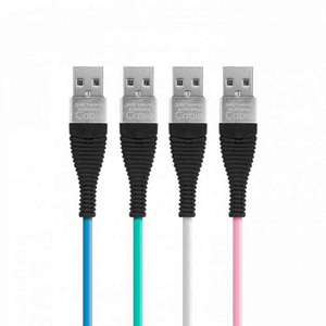 Cablu de date si incarcare iPhone lightning invelis siliconic 1m 2A Delight