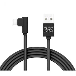 Cablu de date USB - USB Type C Gamer executie 90 negru 2m 2A Delight