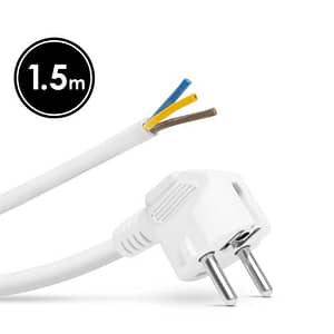 Cablu de retea montabil de 1.5m 3x1.5 mm2 alb cu stecher/fire libere delight