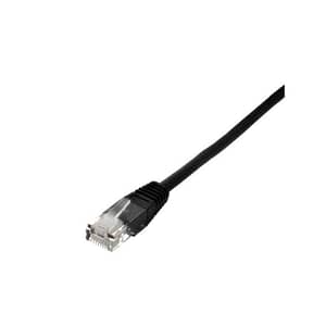 Cablu de retea UTP Cat5e patch cord 0.25m negru Well UTP-0008-0.25BK-WL