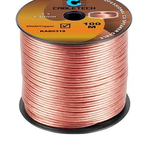 Cablu difuzor 1.5mm x2 cupru transparent Cabletech KAB0319