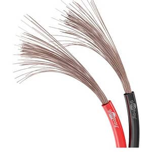 Cablu difuzor 2x2.5mm rosu/negru OFC cupru fara oxigen Goobay 15085