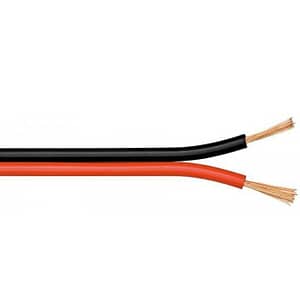 Cablu difuzor cupru OFC 2x1.50mm rosu/negru Goobay 15084