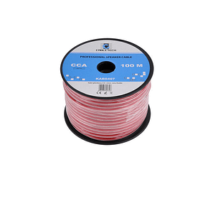 Cablu difuzor super flexibil CCA 2x1mm alb/rosu Cabletech KAB0407