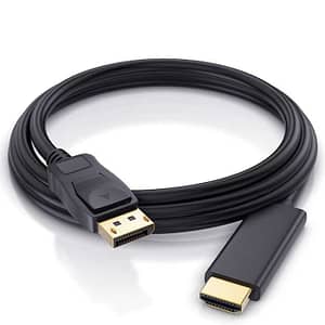 Cablu DisplayPort tata - HDMI tata 10m 1080p aurit KPO-10023 Cabletech