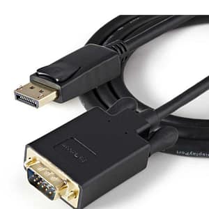 Cablu DisplayPort V1.2 la VGA 5m tata-tata negru CABLU-DP-VGA5
