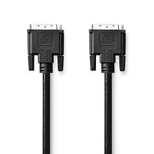 Cablu DVI-D 24+1-Pin tata - DVI-D 24+1-Pin tata 3m negru Nedis