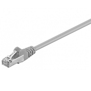 Cablu FTP CAT5e mufat 5m patchcord gri RJ45 x2 CCA ecranat Goobay