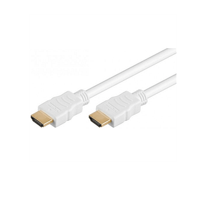 Cablu Hdmi 2m v1.4 alb Ethernet 3D Goobay