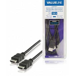 Cablu HDMI de mare viteza cu functie Ethernet 1m VALUELINE