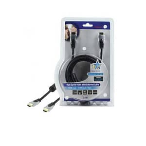 Cablu HDMI - HDMI 2m aurit v1.4 High Speed cu Ethernet HQ