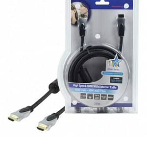 Cablu HDMI tata - HDMI tata High Speed cu Ethernet 3m HQ