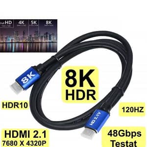 Cablu HDMI v2.1 4K 8K 60Hz 3m tata-tata